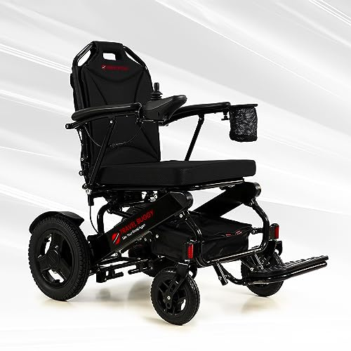Travel Buggy Electric Wheelchair City 2 Plus, Lightweight, Foldable, Portable, Upgraded Joystick with LCD Screen, Air Travel Friendly - Ships from and Serviced in USA (Black)