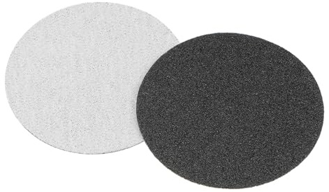 CoCud Discos de Lija de Gancho y Bucle, 3 Pulgadas 75 mm, Papel de Lija de Carburo de Silicio de Grano 80 - (Aplicaciones: Para Madera, Metal, Paneles de Yeso), 30 Piezas