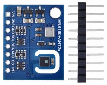 CO2 Temperature Humidity Sensor Module Air Quality Detector, ENS160+AHT21 CO2 Temperatur Feuchtigkeit Sensormodul Luftqualitätsdetektor