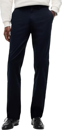 Tommy Hilfiger Pantalón de Tela Hombre Pantalón de Traje, Azul (Desert Sky), 33W/28L