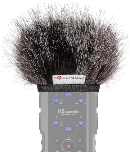 Gutmann Mikrofon Windschutz Fell für Zoom H6essential Mercury Handgefertigt in Deutschland