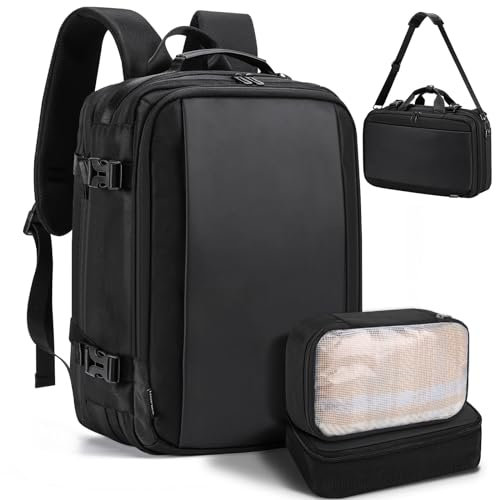 HOMIEE Aktentasche Rucksack 3 in 1 Erweiterbarer Multifunktional Laptoprucksack, Handgepäck Reiserucksack Flugzeug, Business Travel Bag Backpack Reisetasche Laptoptasche Herren für 15,6 Zoll Laptop