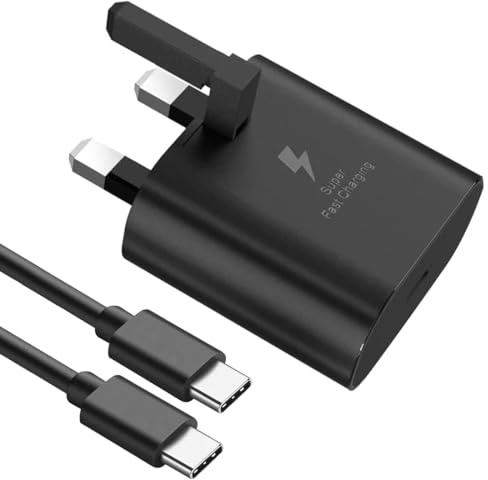 25W Charger Plug For Samsung Galaxy Z flip 8/Z Fold 8/Z flip 7/Z fold 7 | FE 7/Z flip 6/Z fold 6/Z flip 5/Z fold 5/Z flip 4/Z fold 4 Super Fast Charger Plug USB C Charging Cable 1M High Speed Adapter
