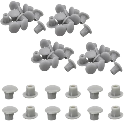 500pcs Plastic Round Hole Plugs,5 Millimetres Hole Plugs,Drilling Cover Plugs,Drill Hole Cover Caps For Furniture Screw Hole Decoration-Dark Grey