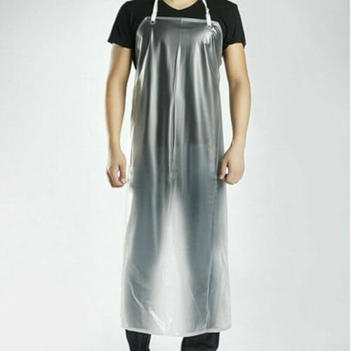 Robuste wasserdichte Schürze für Metzger, Restaurant, Küche, transparentes PVC