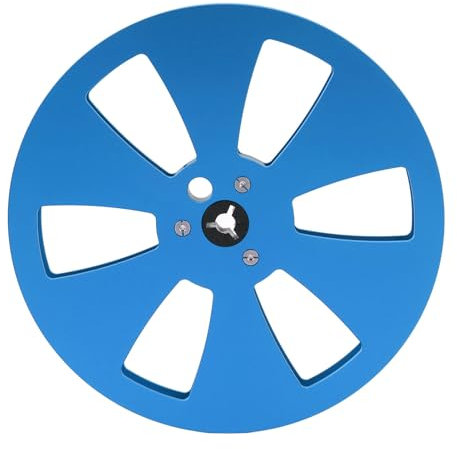 Carrete de Metal de Aluminio de 1/4 de 7 Pulgadas, Carrete de Recogida Vacío Universal a Carrete, Cubo Pequeño, Carrete Abierto de Aleación de Aluminio, Cinta de Sonido, Carrete