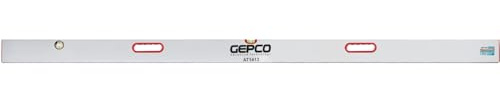 GEPCO Richtlatte 60-200cm Aluminium Putzlatte 2 Libellen Wasserwaage 200 cm mit Handgriffe