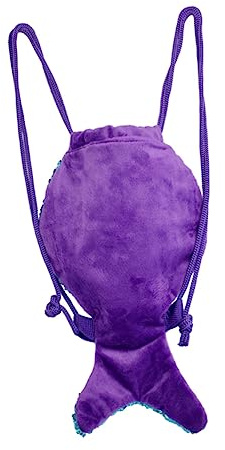 VALICLUD Mochila Cordón de Lentejuelas Forma Sirena Talla L para Gimnasio