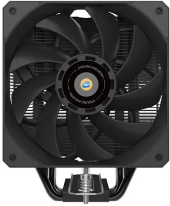 SIMPLETEK - Dissipatore ad Aria CPU S120-H4 Nero | LGA 1700 1200 115X 1366 2011 2066 | AM5 AM4 AM3 | TPD fino a 95W | 4 Heatpipes