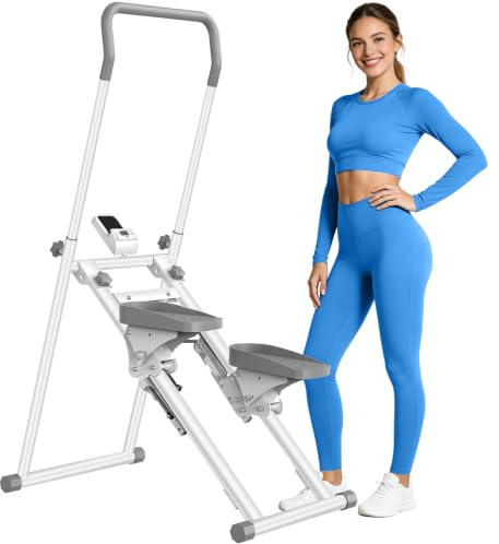 Stair Stepper for Home Gym Exercise,Stair Master Foldable,New Version Vertical Climber Machine for Full-Body Workout,Stair Climber with 300LBS Loading Capacity (Door frame)