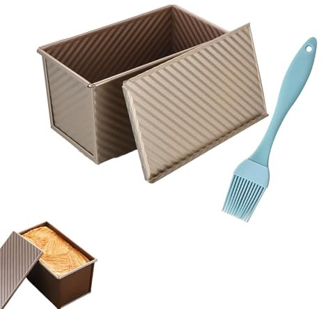 Eruceky Molde para Pan con Tapa Tostado, Molde para Pan con Tapa, para Pastel,Tostadas