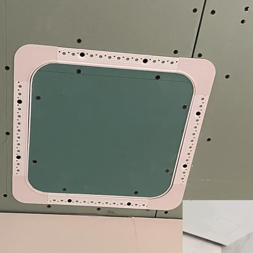 Trappe de Visite Cadre en Alliage D'aluminium + Panneau D'accès au Plafond en Plaques de Plâtre, Porte D'accès Dissimulée Universelle pour Grenier, Trappe D'inspection Affleurante(400x550mm/16x22in)