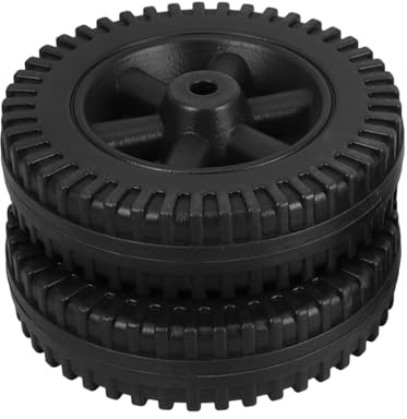 Cabilock 2pcs Heavy Duty Swivel Grill Replacement Wheels for Bbq Carts Heat and Wear Resistant Casters with Black Covers Utility Trolley Accessories