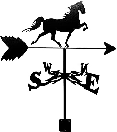 Girouette Camion âne Dalmatien Cigogne girouette avec indicateur de Direction du Vent Support en métal extérieur girouette Patio Cour décoration