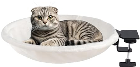 Pet Bed - 15.75 Inches Cat Cushion for Sleeping, Relaxation with Ergonomic Comfort, Nesting Pads for Living Room Bedroom, Windowsill, Balcony, Bookshelf, Sturdy Frame, Indoor Use