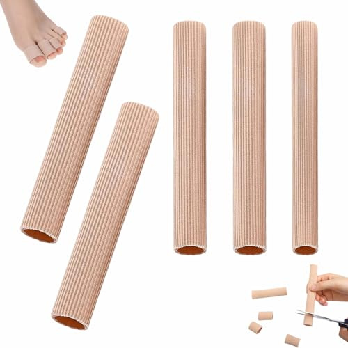 5 Pièces Protection Orteils En Silicone Découpable Bandage De Tube De Protege Pansement Orteil Pour Cors Ampoules Callosités