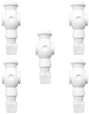 ICDKOYK Set di giocatori di calcio da tavolo, in resina, con figure biliardino, lavorazione delicata, adorabili e pratici, set sostituzione giocatori biliardino controbilanciati, Bianco, 10.7x3.6 cm