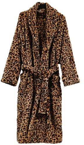 Hiseng Robe de Chambre Femme Long, Couleur Unie Pyjama Femme avec Ceinture, Robe de Chambre Homme Flanelle, Pyjama Chaude et Doux Hiver, Peignoir à Capuche pour Hôtel Bain