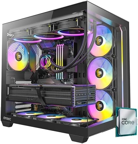 EMCA4 Computer Gaming PC Assemblato Ultra 7 265K 20core 5,50Ghz - RTX 5070TI 16GB - SSD M.2 1TB nvme Gen4 - Ram 32GB DDR5 - ARGB - Windows 11 - WIFI + BLUETOOTH - DIssipatore a liquido 360mm NERO