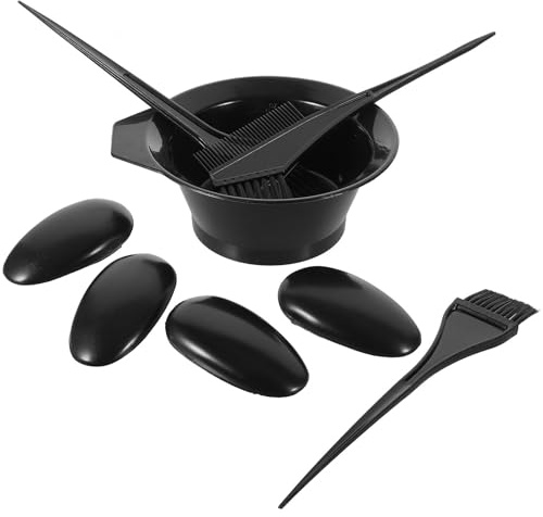 MALUGOGO Suministros de lactancia para el cabello, kit de coloración para el cabello, fácil de teñir, orejeras para el usuario