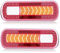 AGRISHOP LED Rückleuchten Anhänger Dynamisch Set 12v24V 2PCS Rücklicht Anhänger PKW Led Wohnwagen Rückleuchten Wasserdicht Rücklichter Anhänger Heckleuchten led Rückfahrscheinwerfer Anhänger E-Mark