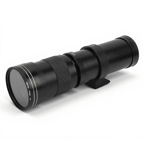 420‑800mm F8.3‑16 Manual Zoom Telephoto Lens All Metal Long Focal Length Lens for AI Mount Camera Ideal for Wildlife Photography