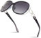 Sunier Sonnenbrille Damen Polarisiert Groß Übergroße Elegant Klassische Vintage Oversize Sonnenbrille Frauen mit 100% UV400 Schutz