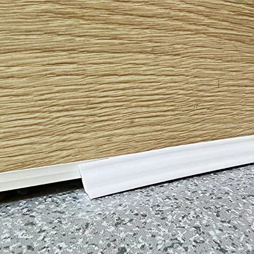 ZZLQIAN 3 Meter selbstklebendes Dichtungsband aus PVC, flexible Zierleiste für Badewanne, Toilette, Theken, Sockelleiste, Rand des Bodens und der Fliesen, 21 x 15 mm, Weiß