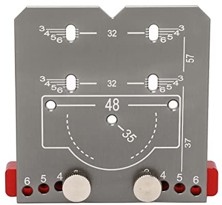 Charnière Perçage Gabarit Guide De Trou Outils De Travail Du Bois, Trou De Perçage Guide De Perçage Localisateur Outil D'ouverture De Trou, Alliage D'aluminium Armoire Porte (S)