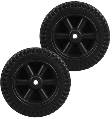 BESPORTBLE 2pezzi Ruote Per Carrello Grill Da Nero Ruote Di Ricambio Per Grill Da Barbecue Parti Per Gas Per Carrelli Multiuso Cerchi Per Tosaerba Per Transpallet