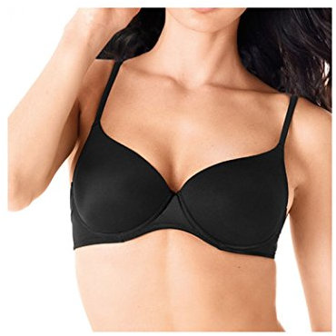 LORMAR Reggiseno Balconcino Mousse Liscio Coppa C - Realizzato in Microfibra con Ferretto e Coppa Preformata in Tessuto Strech Disponibile nei Colori Bianco, Nero e Nudo
