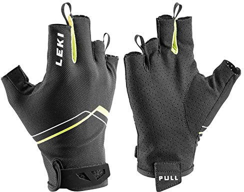 LEKI Multi Breeze Short Handschuhe, schwarz-gelb-Weiss, EU 10, Schwarz