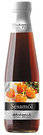 Aceite de sésamo puro 295 ml en botella de vidrio Aroma intenso para cocina asiática wok ramen ensaladas marinados y salsas