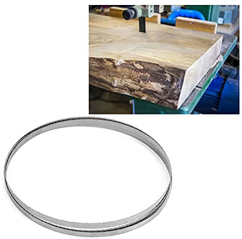 Lama per sega a nastro 1400, lama per sega a nastro in acciaio al carbonio da 6,35 mm‑6T SK5, macchina per la lavorazione del legno taglio della carne per il taglio del legno plastica (1425*6.35*15T)