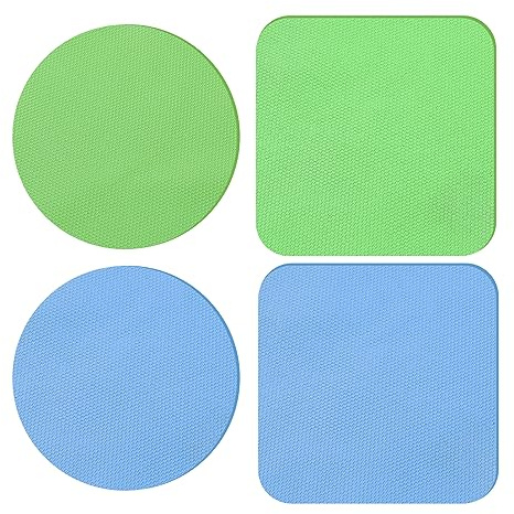4PCS Jar Opener for Seniors with Arthritis - Rubber Gripper Pads, Bottle & Can Opener, Kitchen Gadgets (Light Blue + Green)