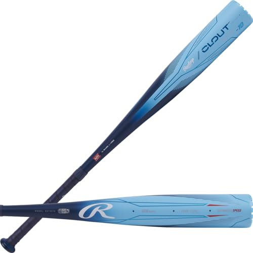Rawlings Jungen Clout Baseballschläger, 2024-Navy/Columbia, 30 Inch