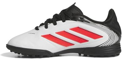 adidas COPA Pure III League Turf Football Boots Kids Fußballschuhe, Cloud White/Lucid Red/Core Black, 28 EU