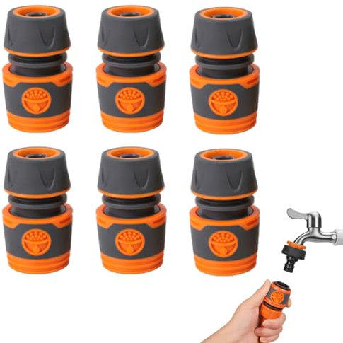 6 Stück Schlauchverbinder Schlauchkupplun1/2 Zol Schlauch Kupplungs Satz Gartenschlauch Kupplung Für Familie Garten