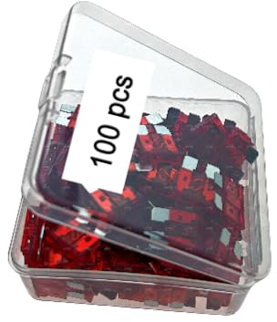 UFelice 10A Standard Blade Fuse, 100 Pcs with 4 Fuse Pullers, Suitable for Cars/RVs/Trucks/Motorcycles, Zinc Alloy & Plastic, 0.75 x 0.74 x 0.3 Inches