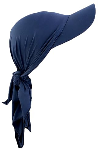 Pluto & Fox Damen Mütze Kopftuch mit Schirm Turban Gebundener Rücken Baseballkappen für Sonne