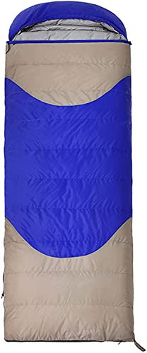CCKUHN Camping-Schlafsäcke Schlafsäcke für Erwachsene, bequemer 3-Jahreszeiten-Schlafsack, verdickter Winterschlafsack für Kinder und Erwachsene, Camping, Wandern, Outdoor (blau)