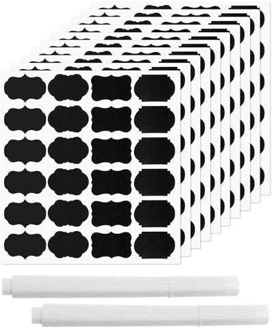 KGDUYC Tafelaufkleber - 240 pcs Etiketten Selbstklebend Wiederverwendbar, Ablösbare Etiketten für Flaschen, Etiketten Küche für Deko Glasflaschen, Gewürzgläser, Marmeladenglas, Einmachgläser