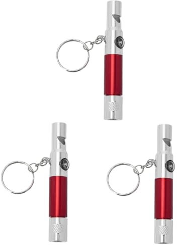INOOMP 3pièces Sifflet De Survie Multifonction avec Boussole Et Lampe Accessoire Compact pour Camping Et Activités Plein Air