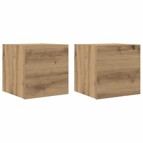 vidaXL TV-Wandschränke 2 STK. Artisan-Eiche 30,5x30x30 cm