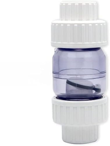 SDGBCXD， Connecteur d'eau de raccord de Tuyau de clapet Anti-Retour à Sens Unique en PVC for Aquarium de Jardin ，Vanne en Plastique(White,32mm)
