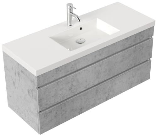 Magnolia Home Badmöbel Geneva 120 SoftClose mit grifflosen Schubladen