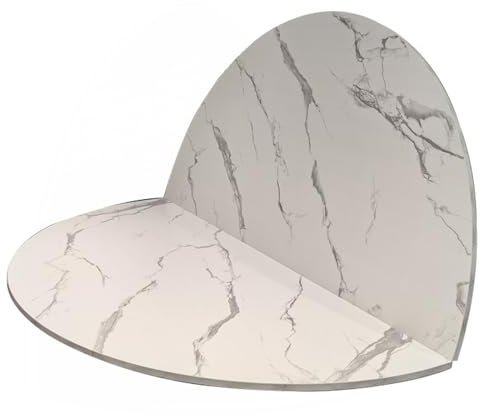 Tavolo grande rotondo pieghevole per spazio per risparmiare tavolo pieghevole per esterni per banchetti cucina tavolo da pranzo e caffè Tops legno bianco Top100 cm / 39,3 pollici