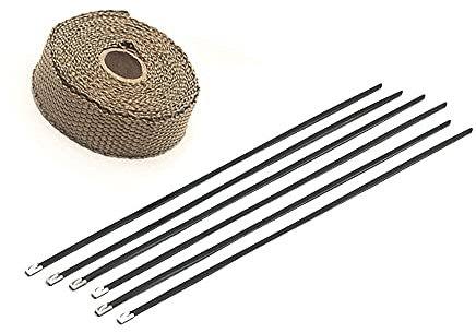 Bande Thermique Echappement Accessoires de Moto d'échappement Thermique Ruban Isolant Thermique(TAI-10M)