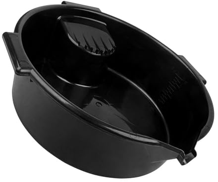 FIRSTXIU Contenitore per la raccolta dell'olio con manico e scala vassoio di raccolta dell'olio Vaschetta raccogli gocce Pan riutilizzabile 6L Kit di cambio rotondo della padella di scarico