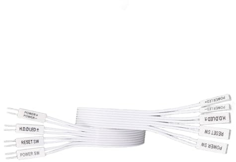 SHOOYIO PC Case Connection Extender Cable Flexible Case Motherboards Extension for Switches Power LED Desktop Motherboard Switching
